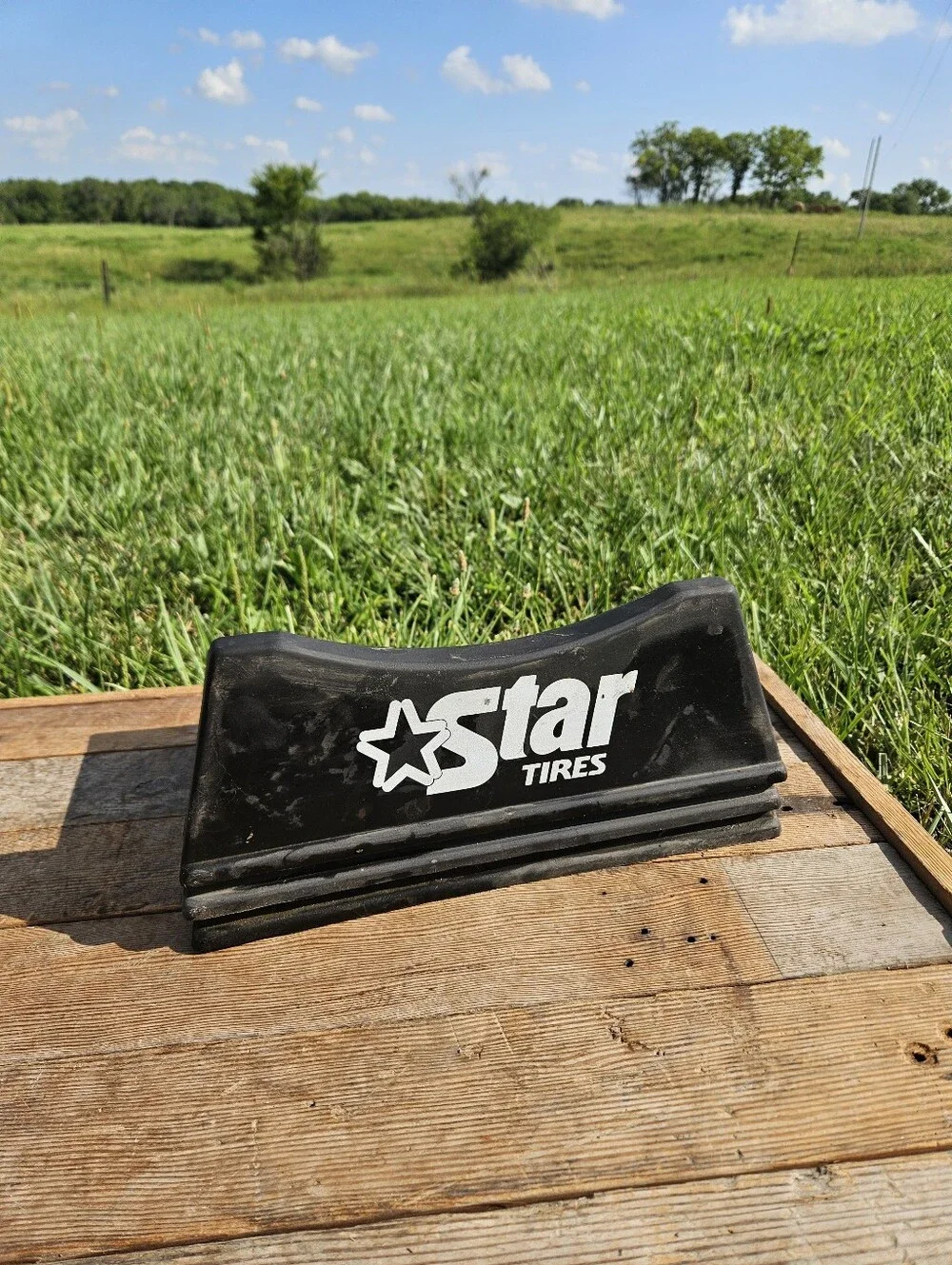 Star Tire Store Display Stand Plastic Advertisement Sign 3-pc Rack